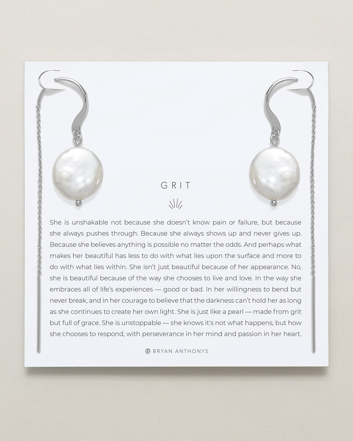 Grit Threader Earrings