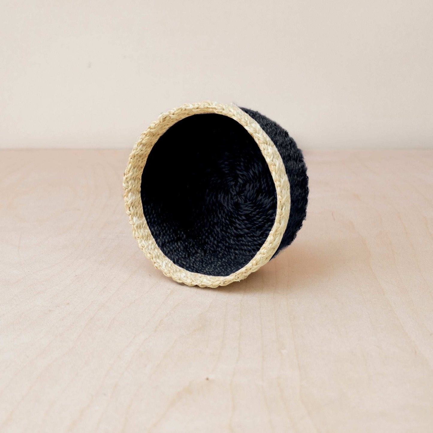 Black Small Round Tray - Mini Trinket Basket | LIKHÂ