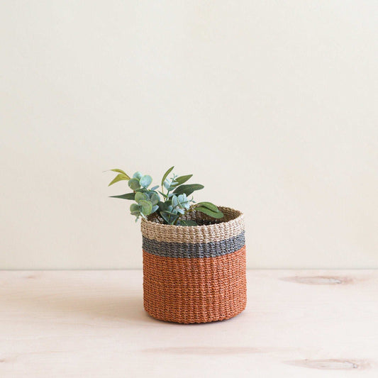 Coral Tabletop Mini Basket - Handwoven Baskets | LIKHÂ