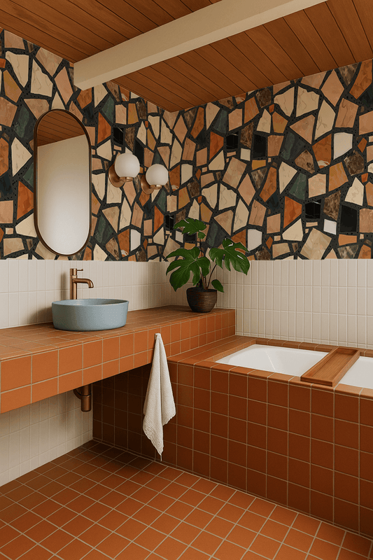 Dolce Terrazzo Wallpaper, black