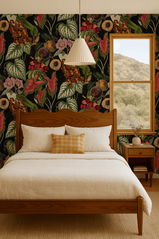 Cali Tropicale Wallpaper, black