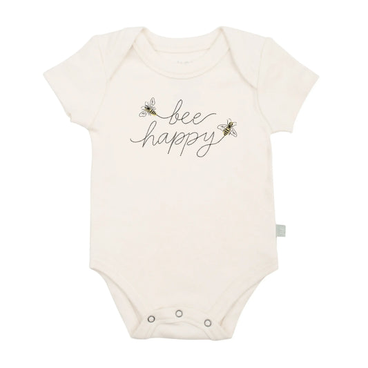 graphic bodysuit | bee happy
