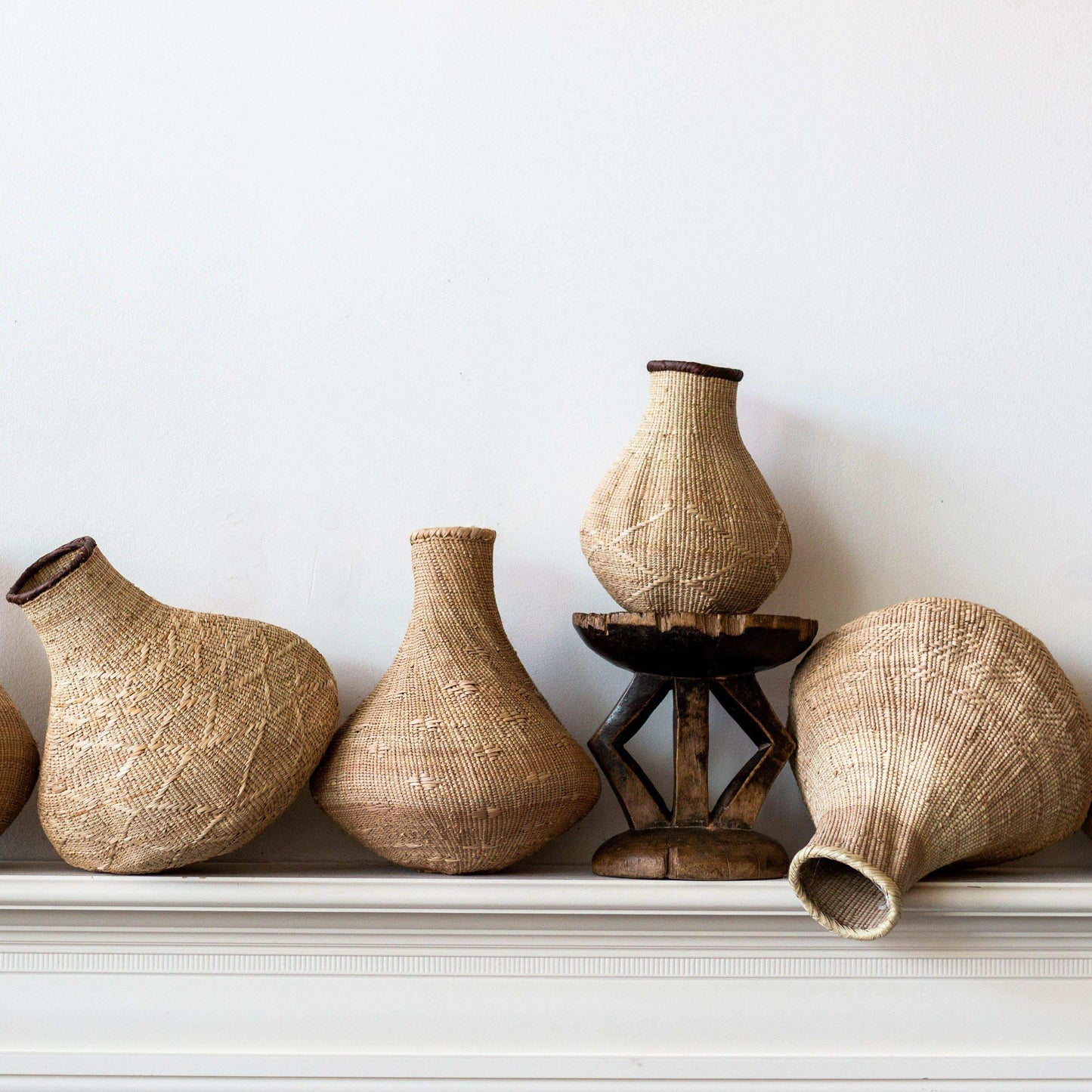 Binga Nongo Natural Woven Gourd Basket