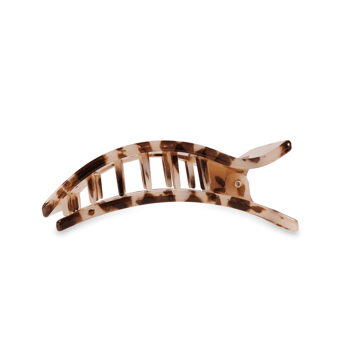 Blonde Tortoise Medium Flat Rectangle Hair Clip