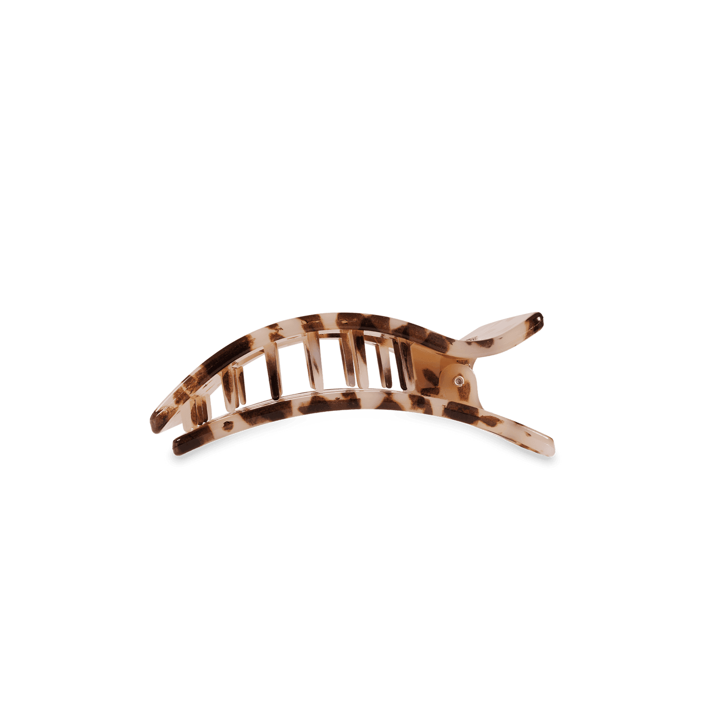 Blonde Tortoise Small Flat Rectangle Hair Clip