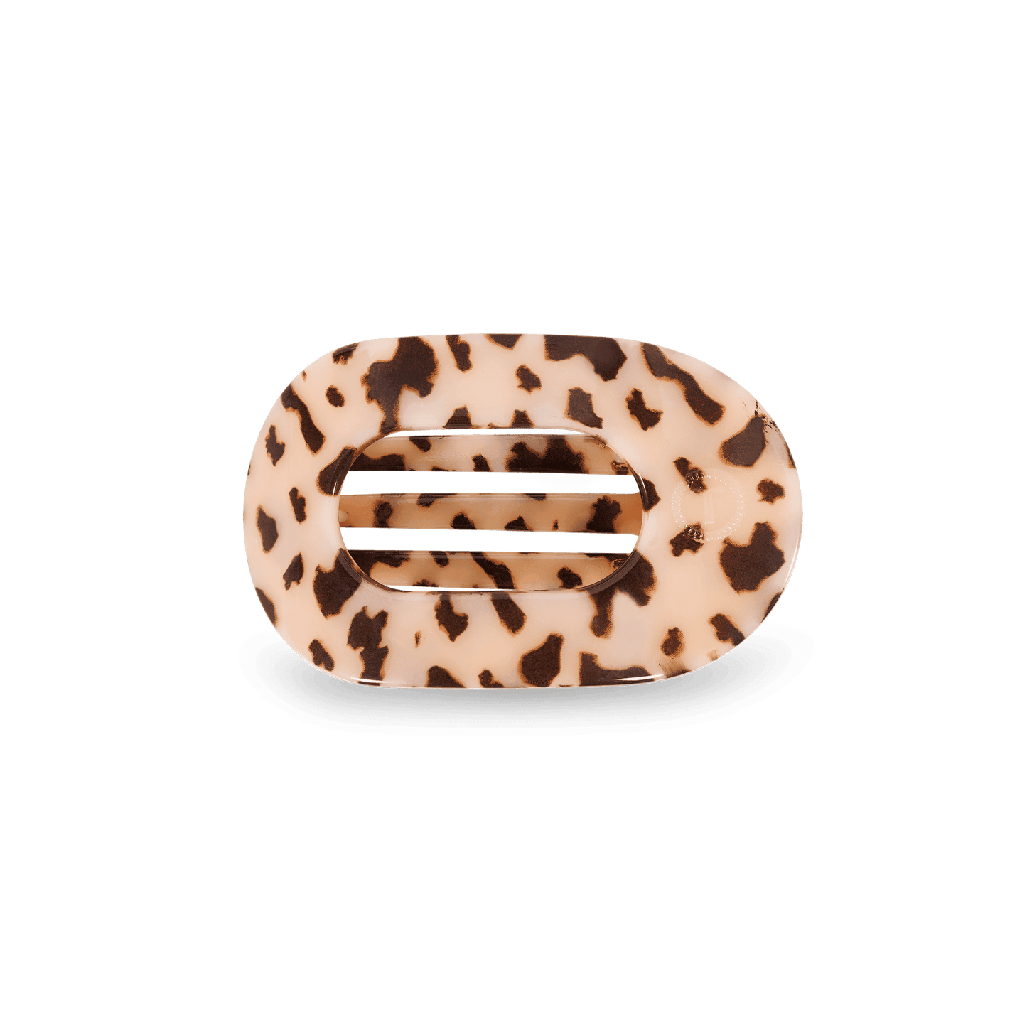 Blonde Tortoise Small Flat Round Hair Clip