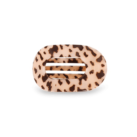 Blonde Tortoise Small Flat Round Hair Clip