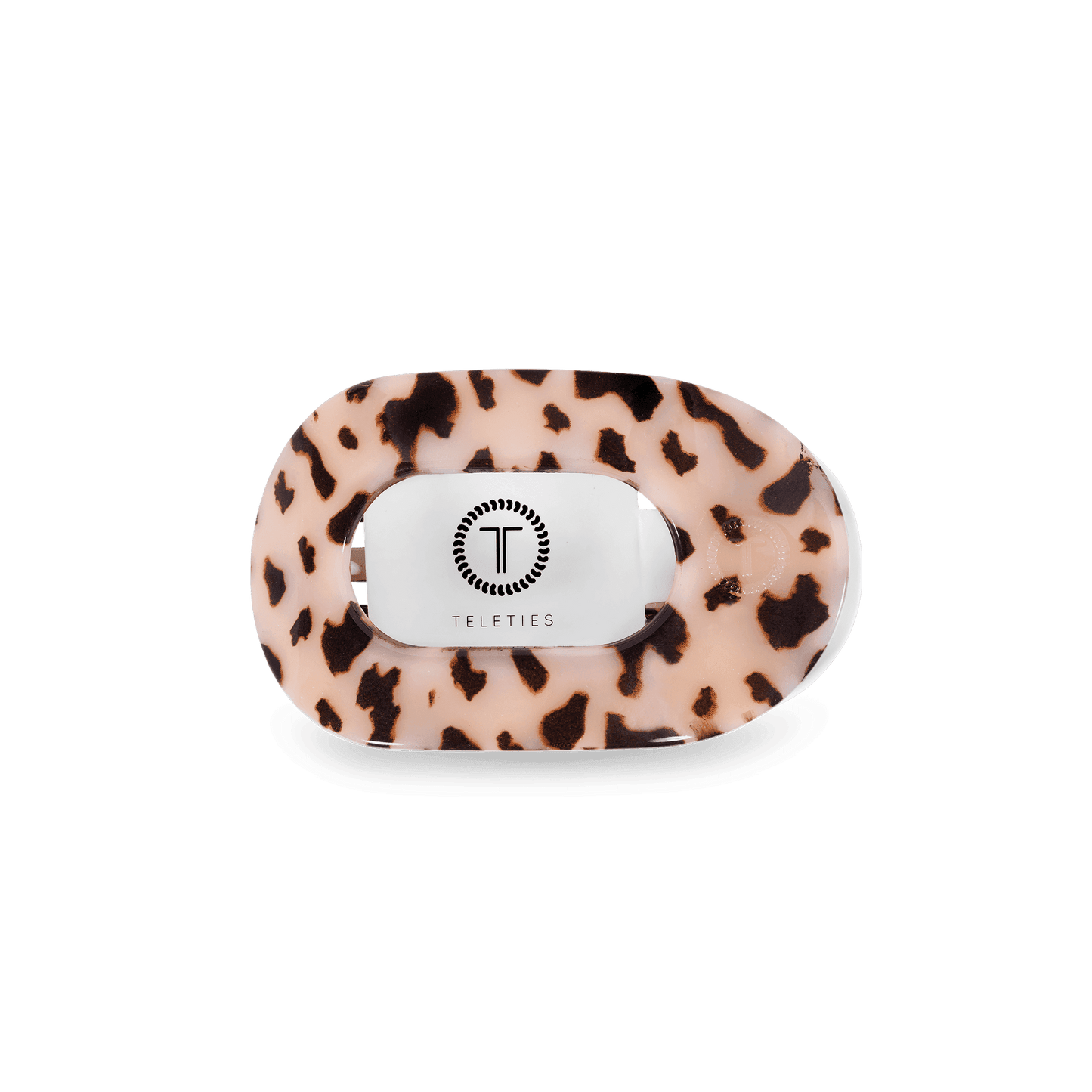 Blonde Tortoise Small Flat Round Hair Clip
