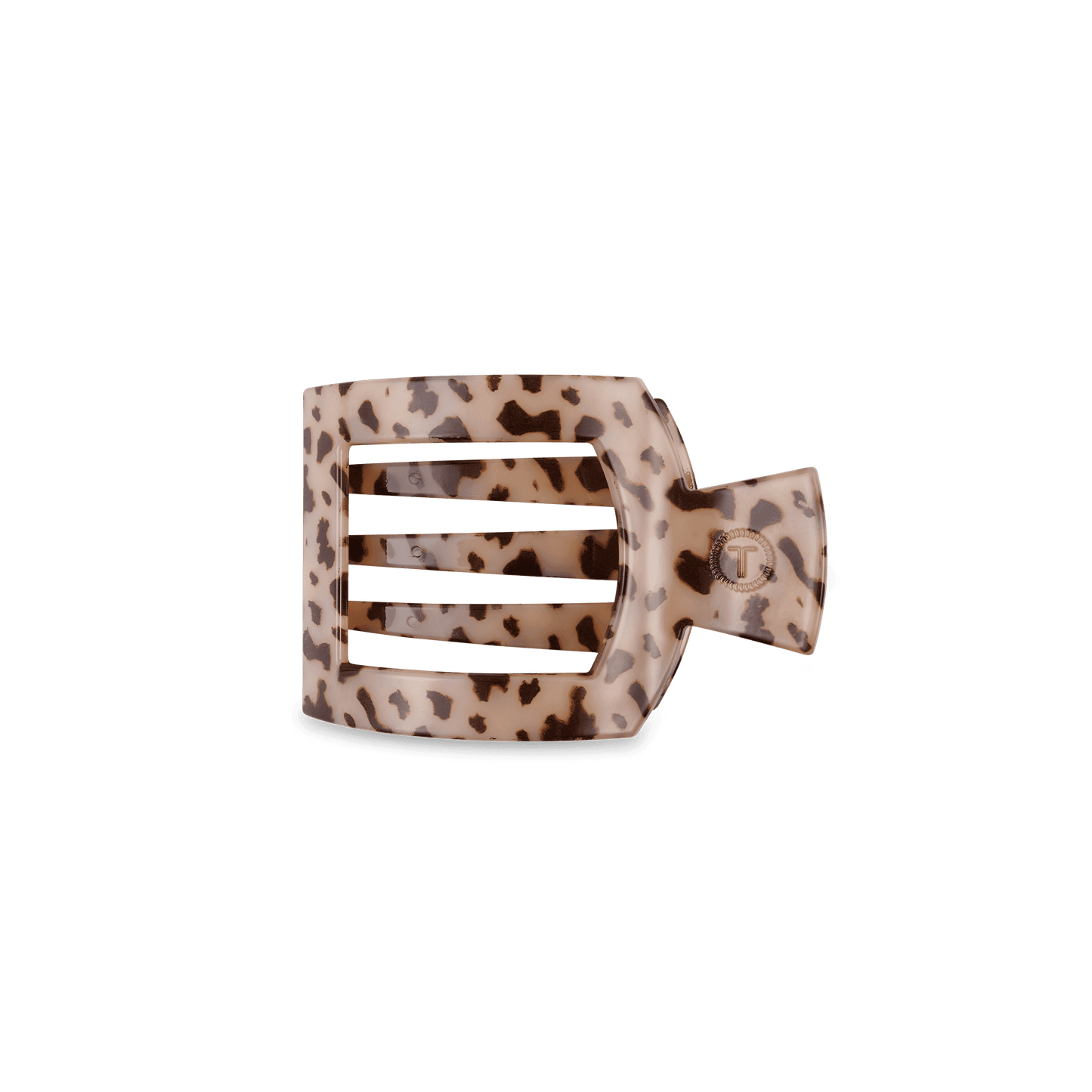 Blonde Tortoise Small Flat Square Hair Clip