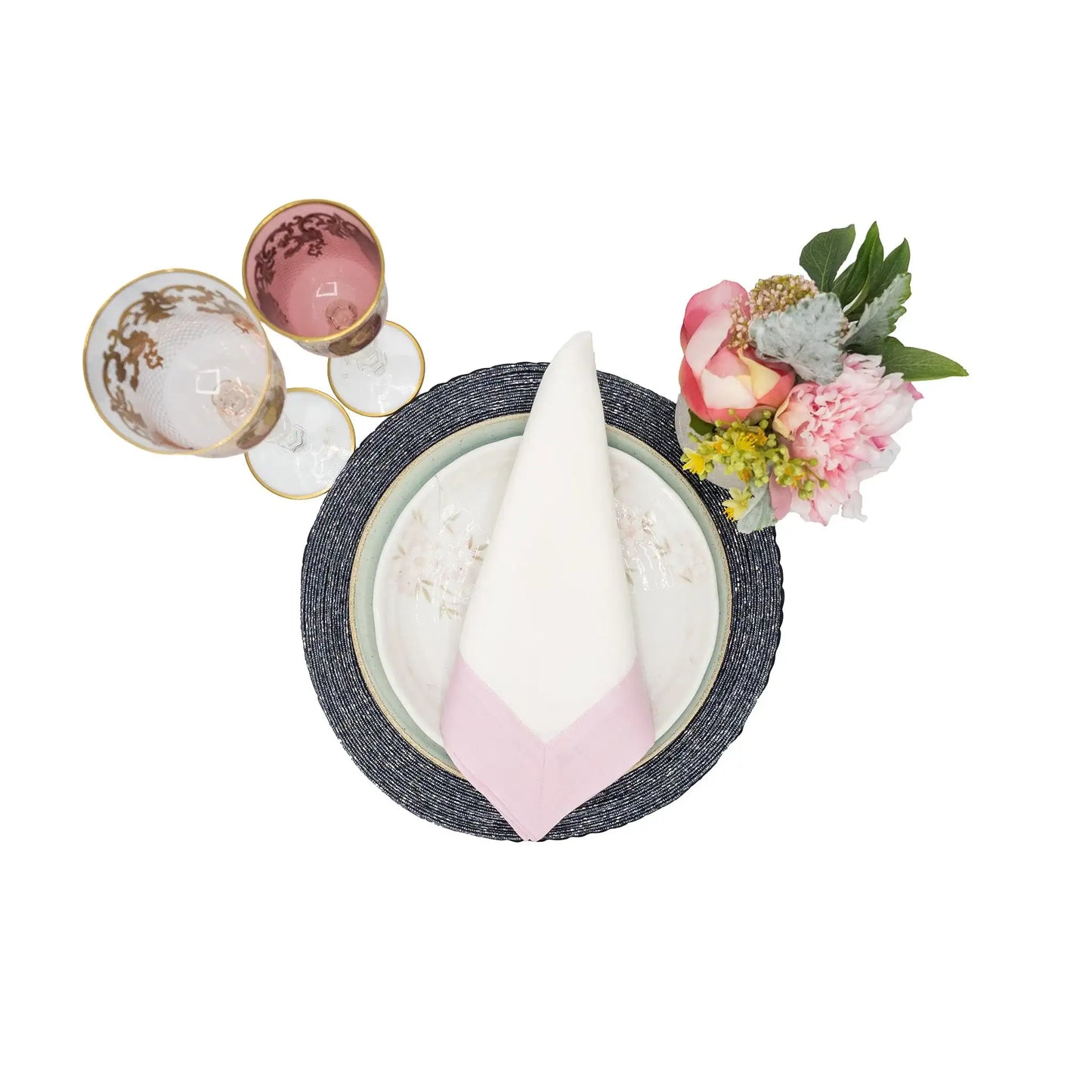 Blush Linen Napkins, Set of 4
