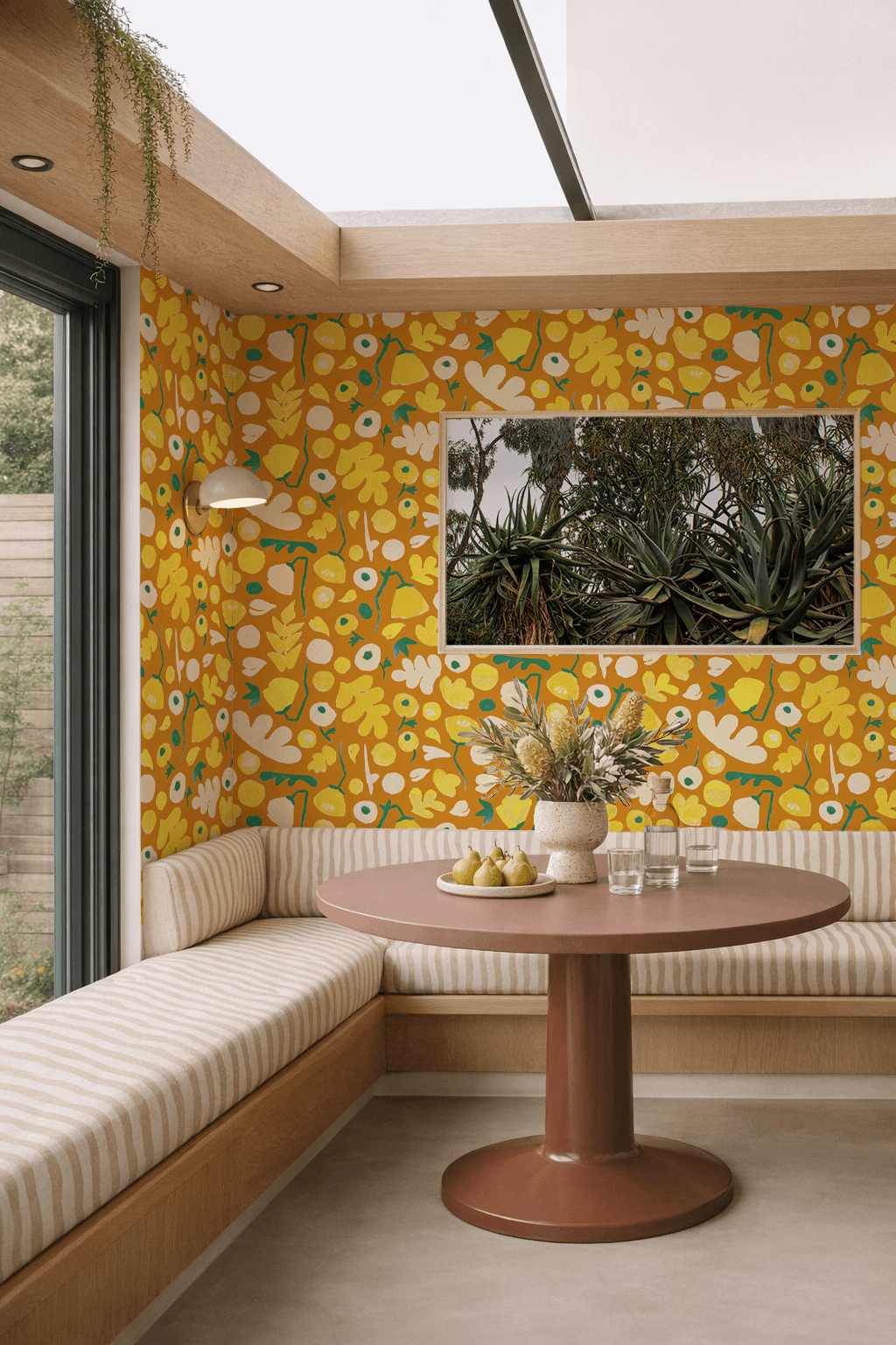 Henri Floral Wallpaper, marigold