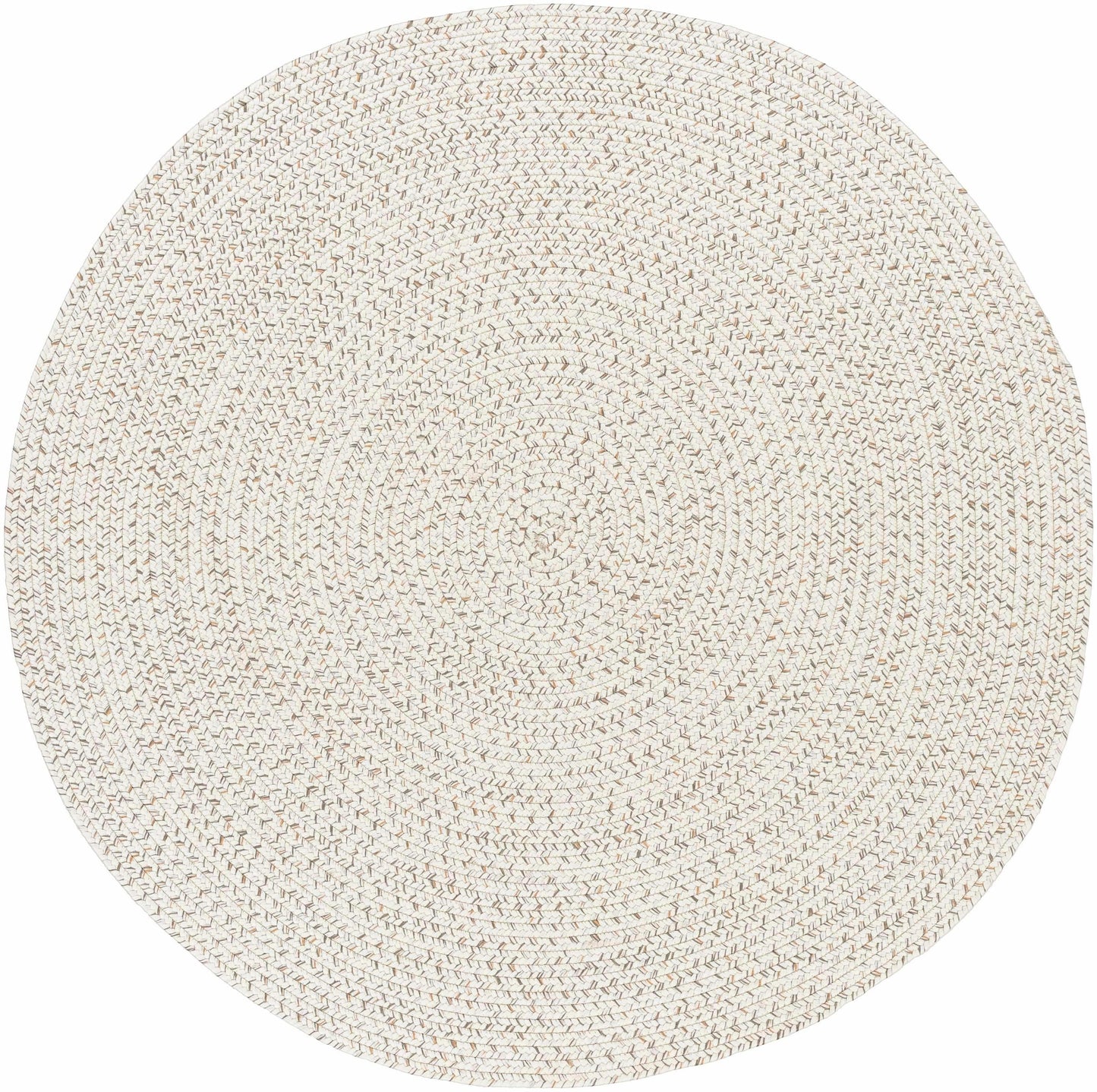 Beige Braided Faux Jute Outdoor Rug