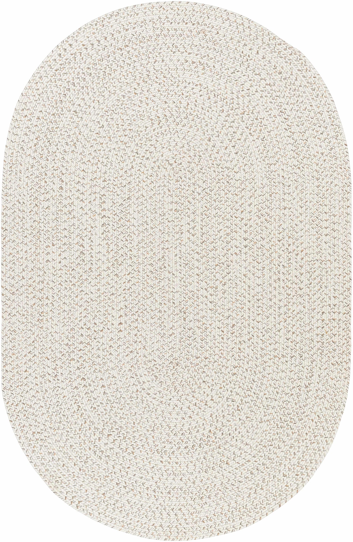 Beige Braided Faux Jute Outdoor Rug