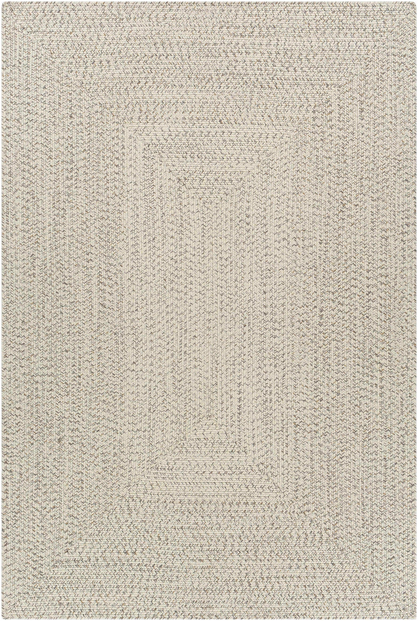 Beige Braided Faux Jute Outdoor Rug