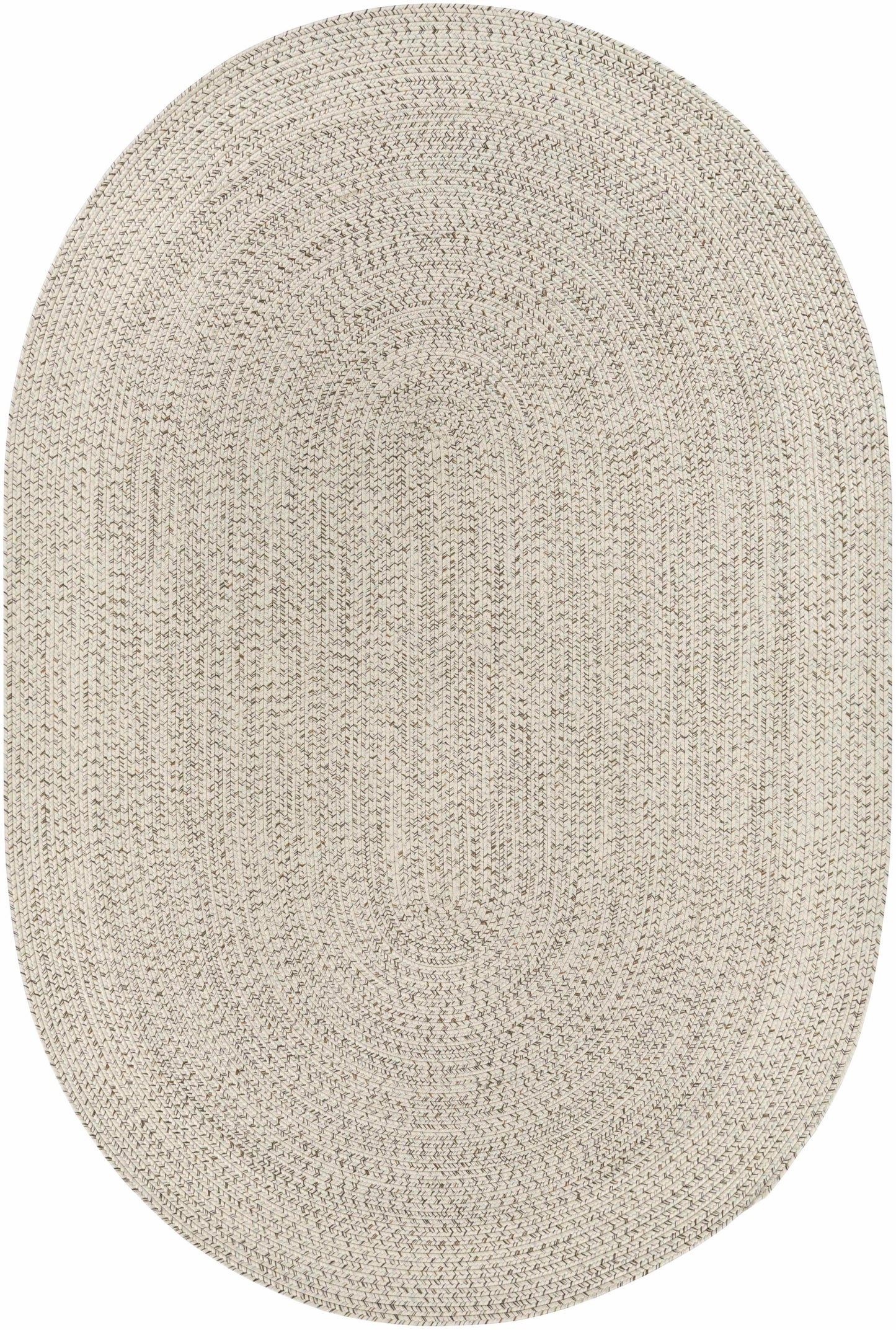 Beige Braided Faux Jute Outdoor Rug