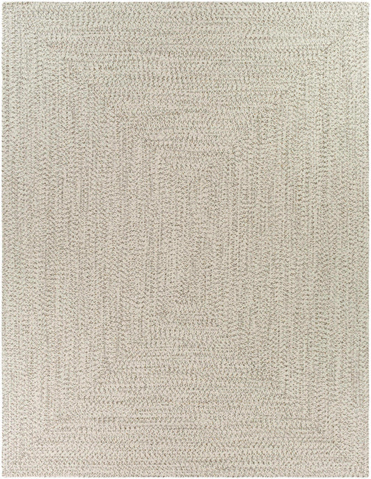 Beige Braided Faux Jute Outdoor Rug
