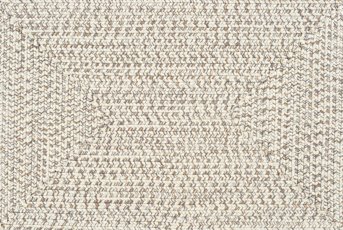 Beige Braided Faux Jute Outdoor Rug