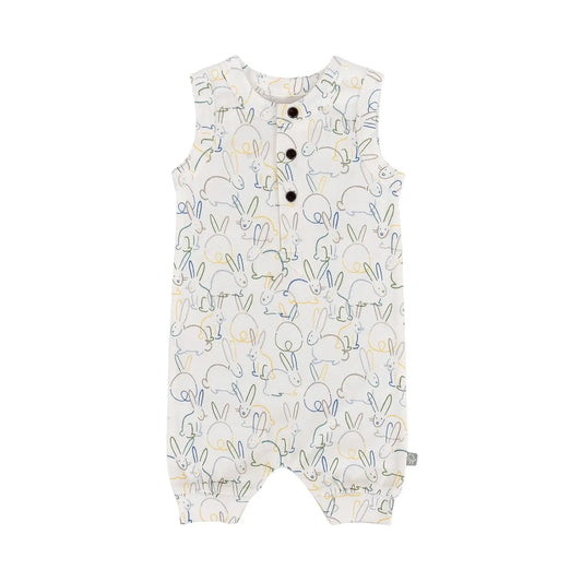 tank romper | bunnies