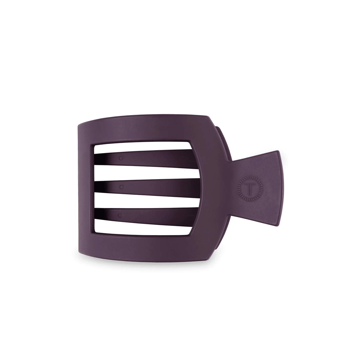 Burgundy Bliss Medium Flat Square Hair Clip