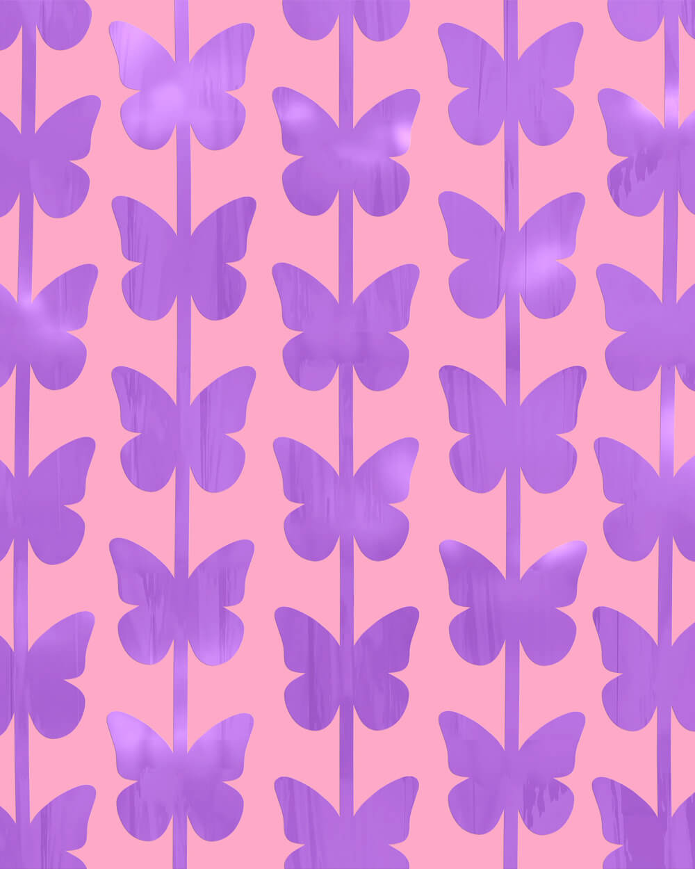 Butterfly Curtain - purple foil curtain