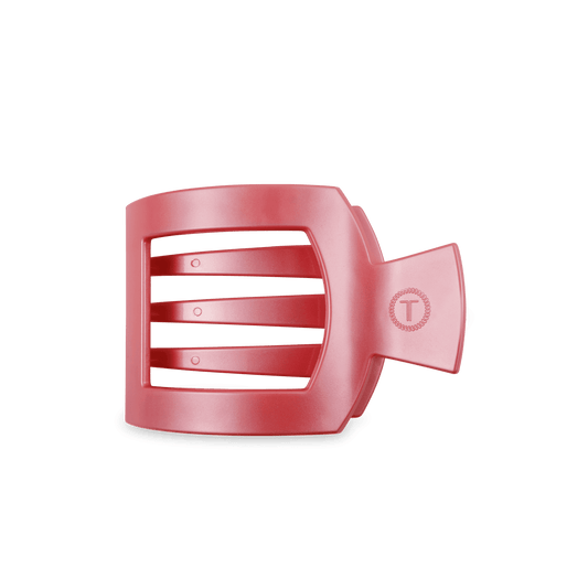Calming Coral Medium Flat Square Hair Clip