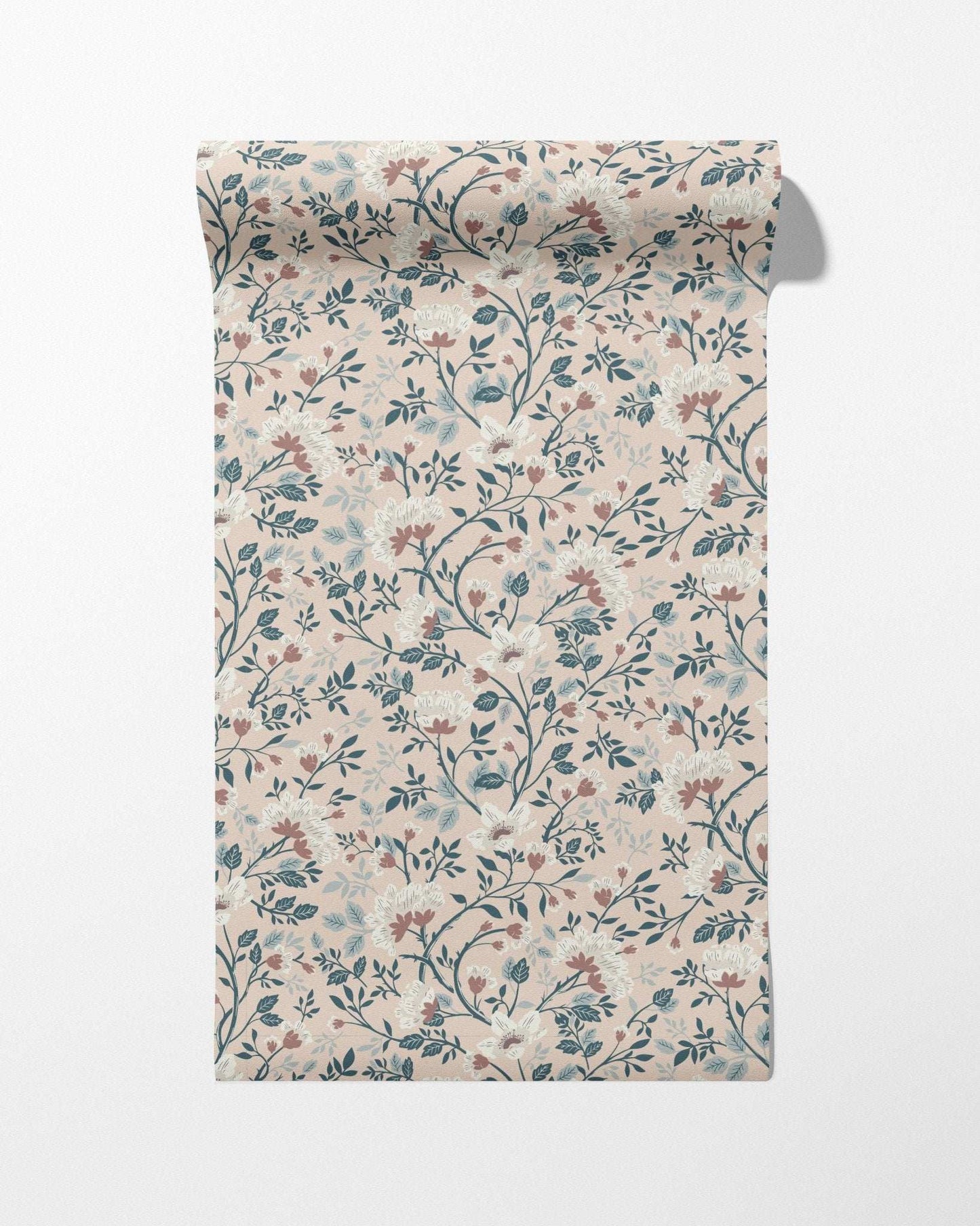 Camellia Study Wallpaper in Petal Cream