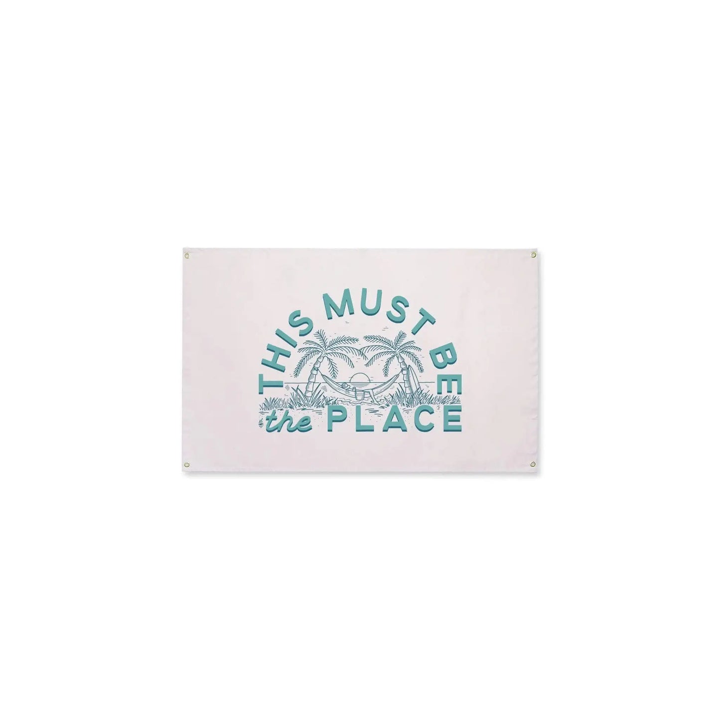 This Must Be The Place Canvas Flag