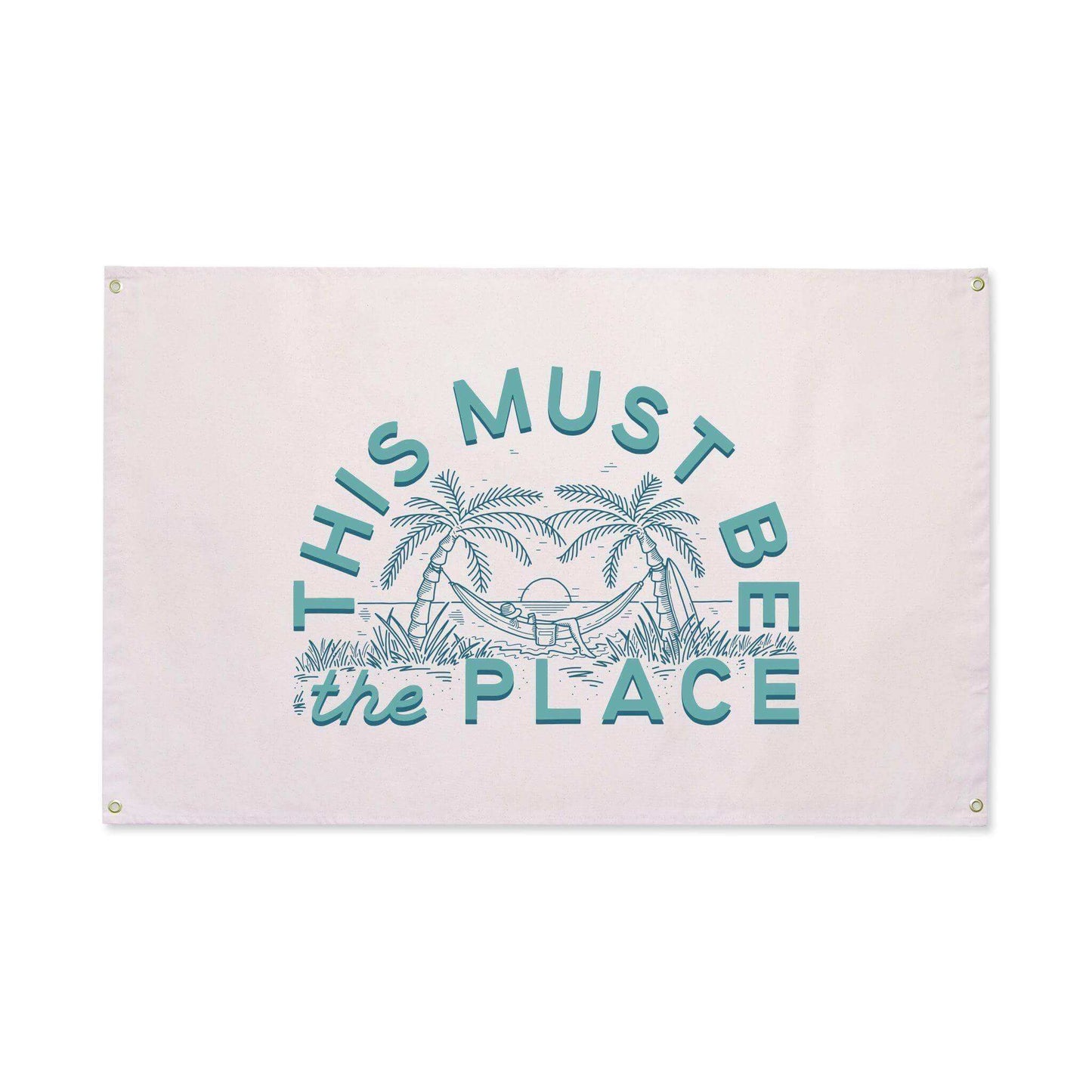 This Must Be The Place Canvas Flag