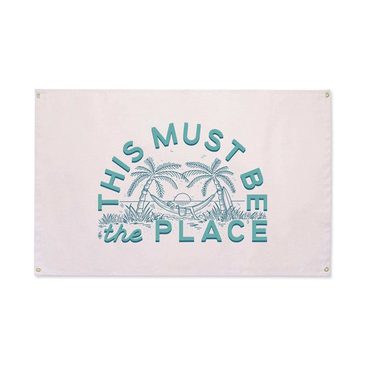 This Must Be The Place Canvas Flag