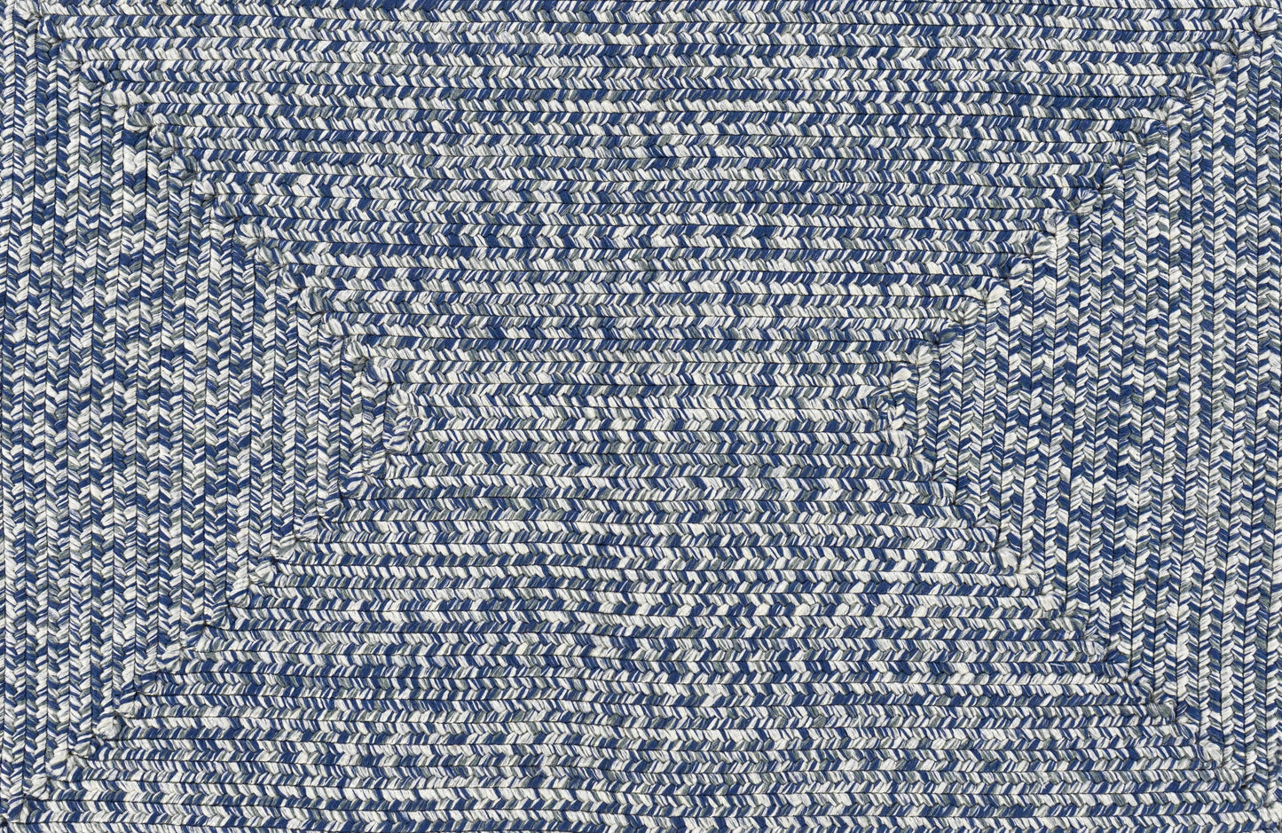 Blue Braided Faux Jute Outdoor Rug