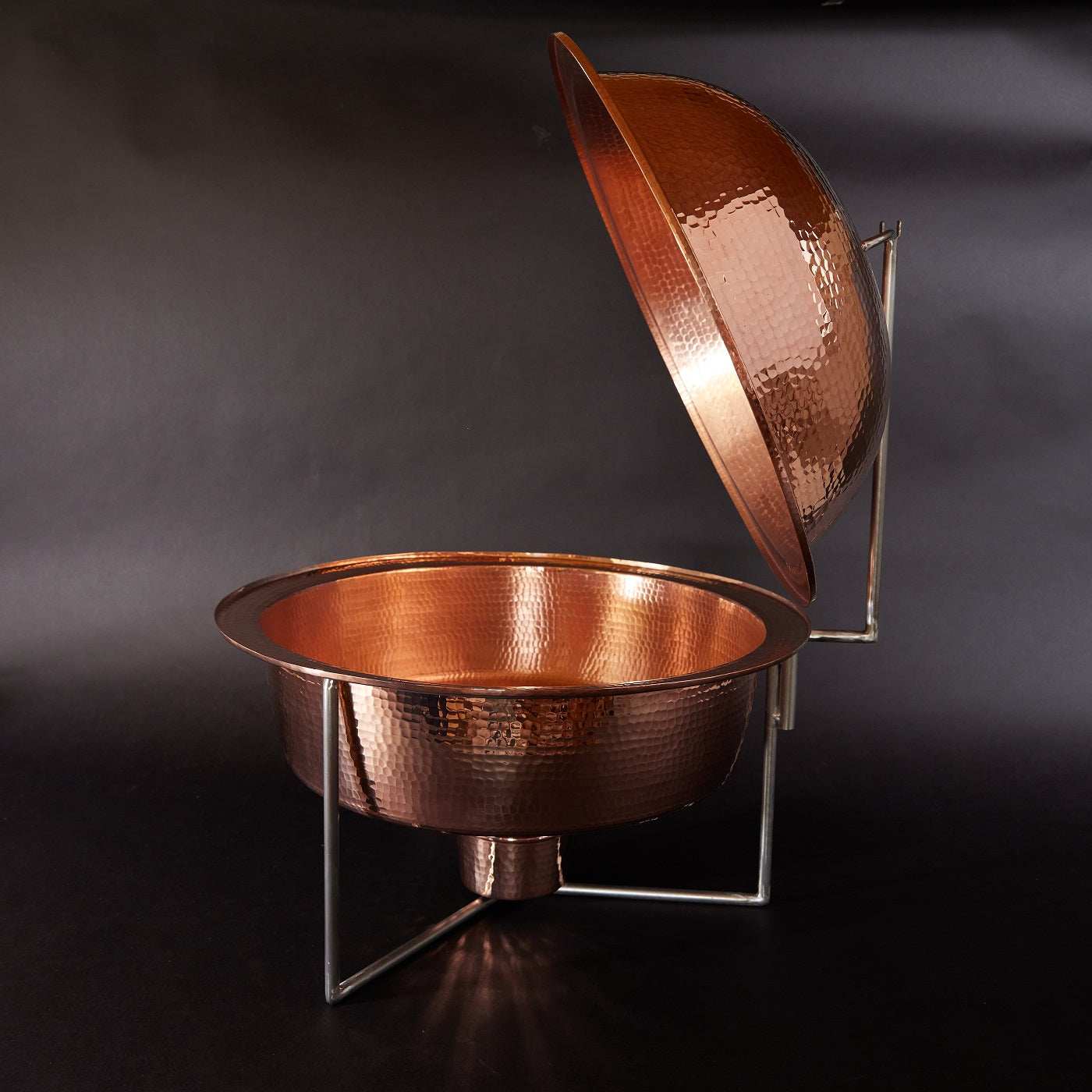 Round Copper Chafing Dish