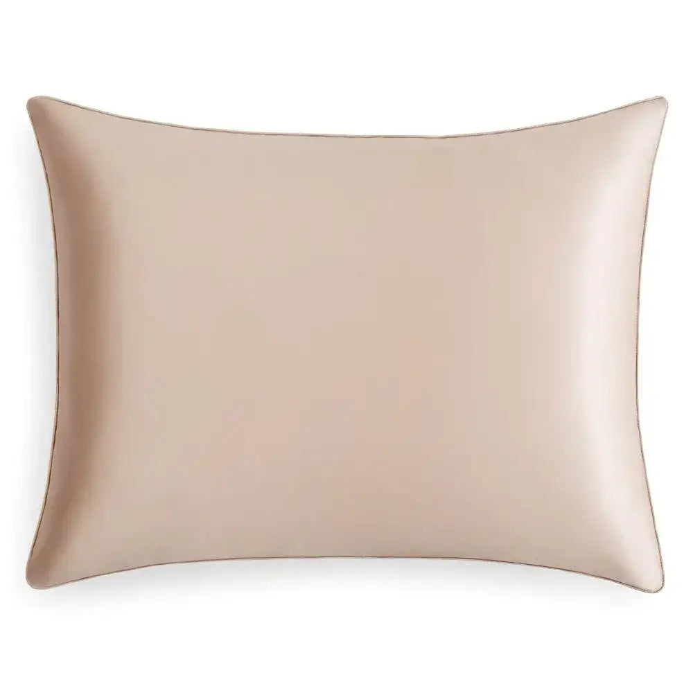 Charmeuse Mulberry Silk Pillowcase with Classic Piping