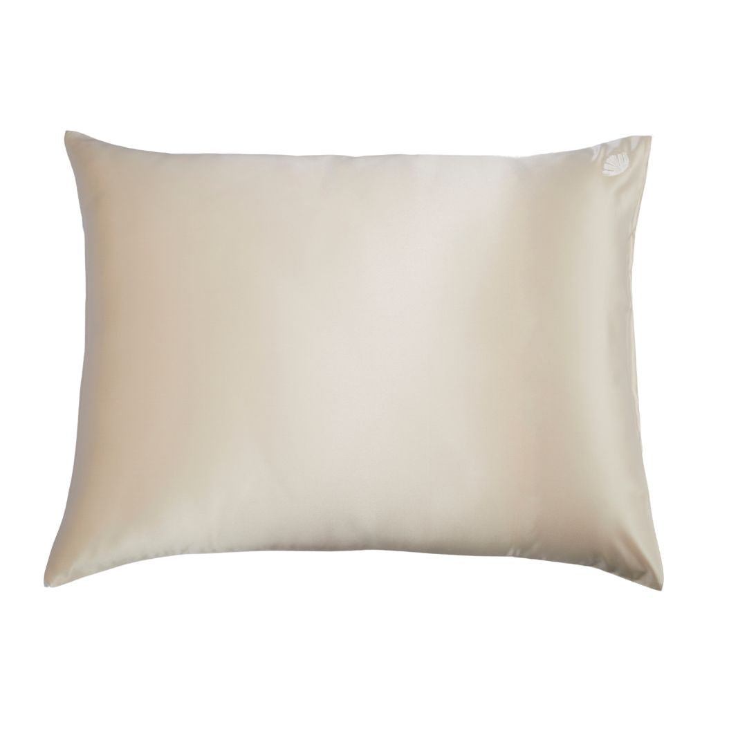 La Seta Mulberry Silk Pillowcase with Embroidery