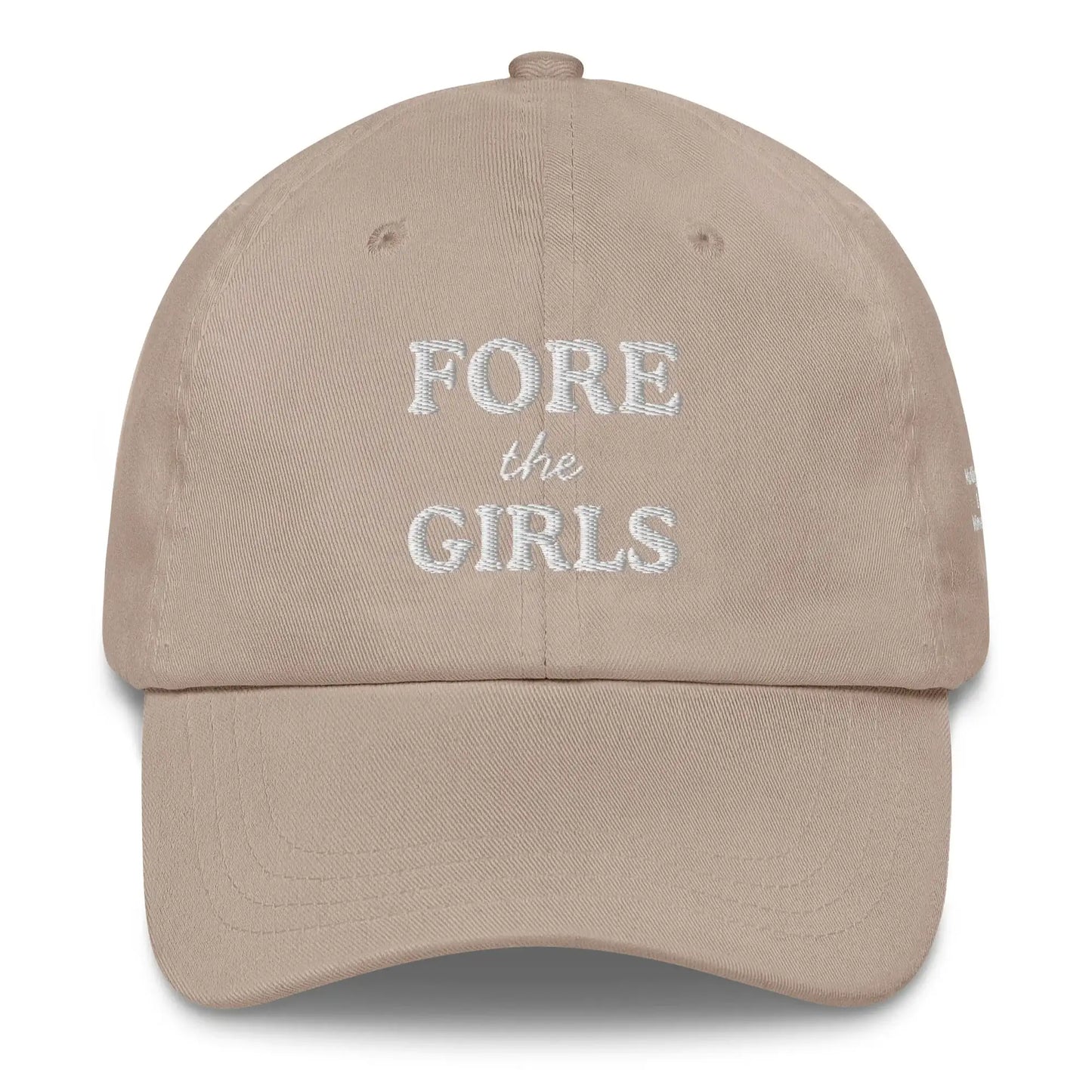 Fore the Girls Embroidered Golf Hat for Women