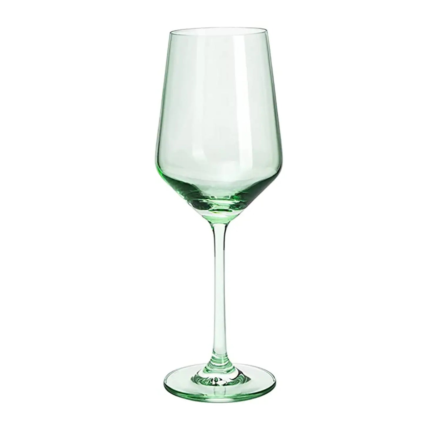 Rhea Stemmed Wine Glassware, Set of 6, Green