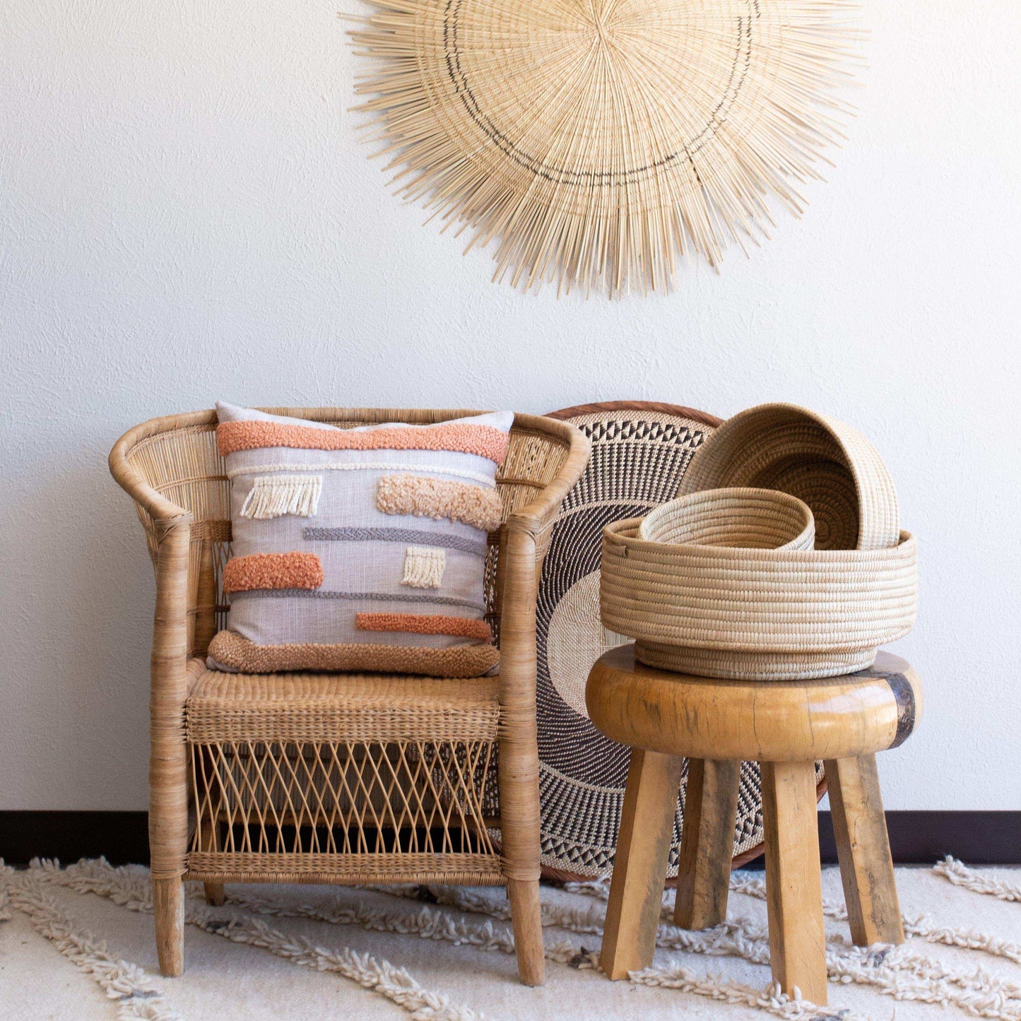 Natural Woven Dengu Basket
