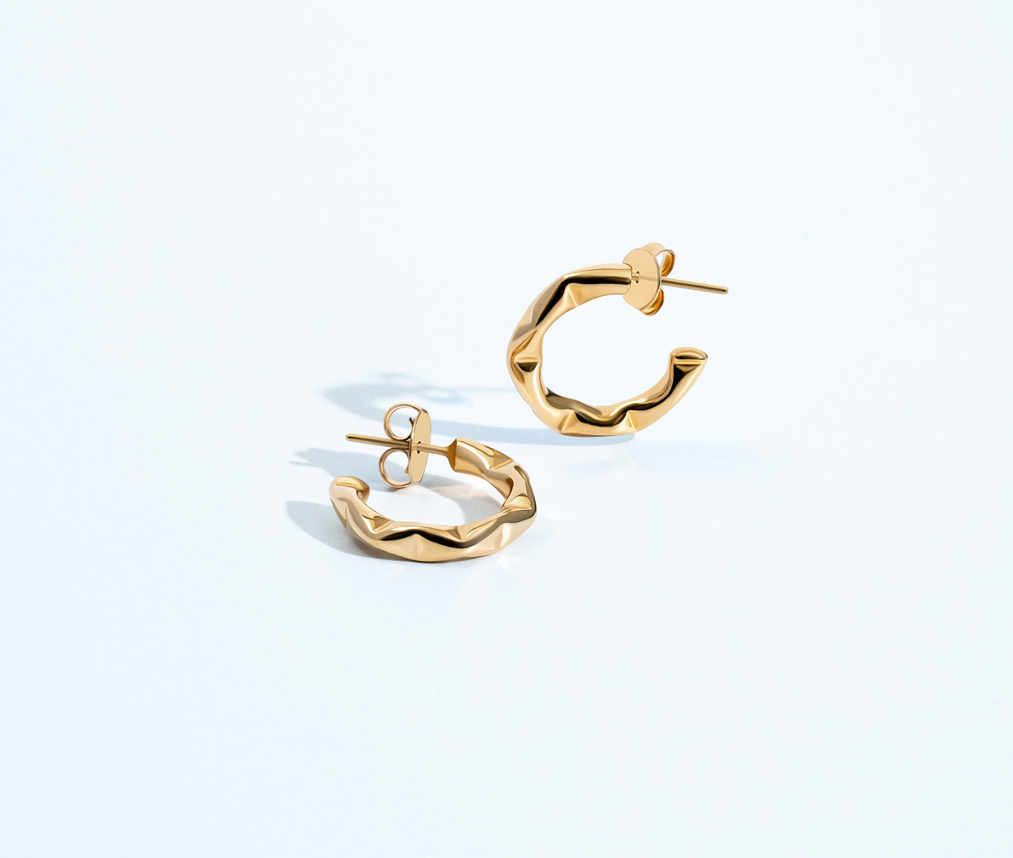 Sabrina Abstract Small Hoop Earrings