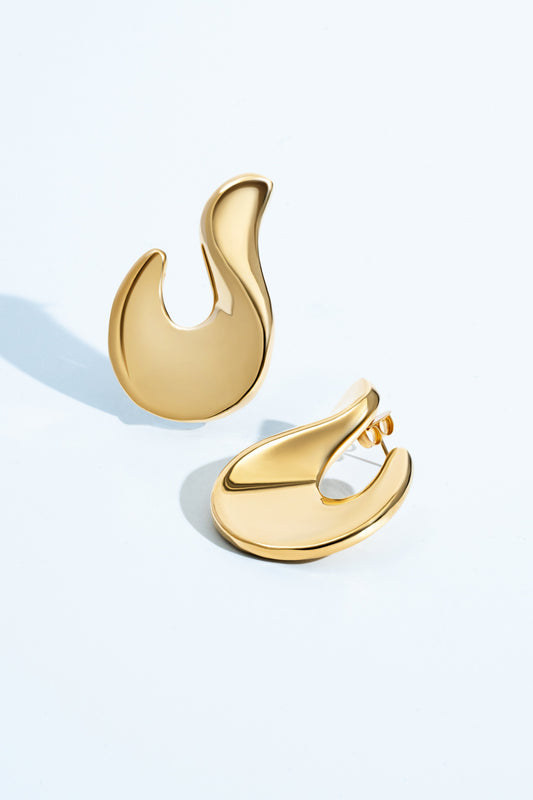 Valentina Abstract Hook Drop Earrings