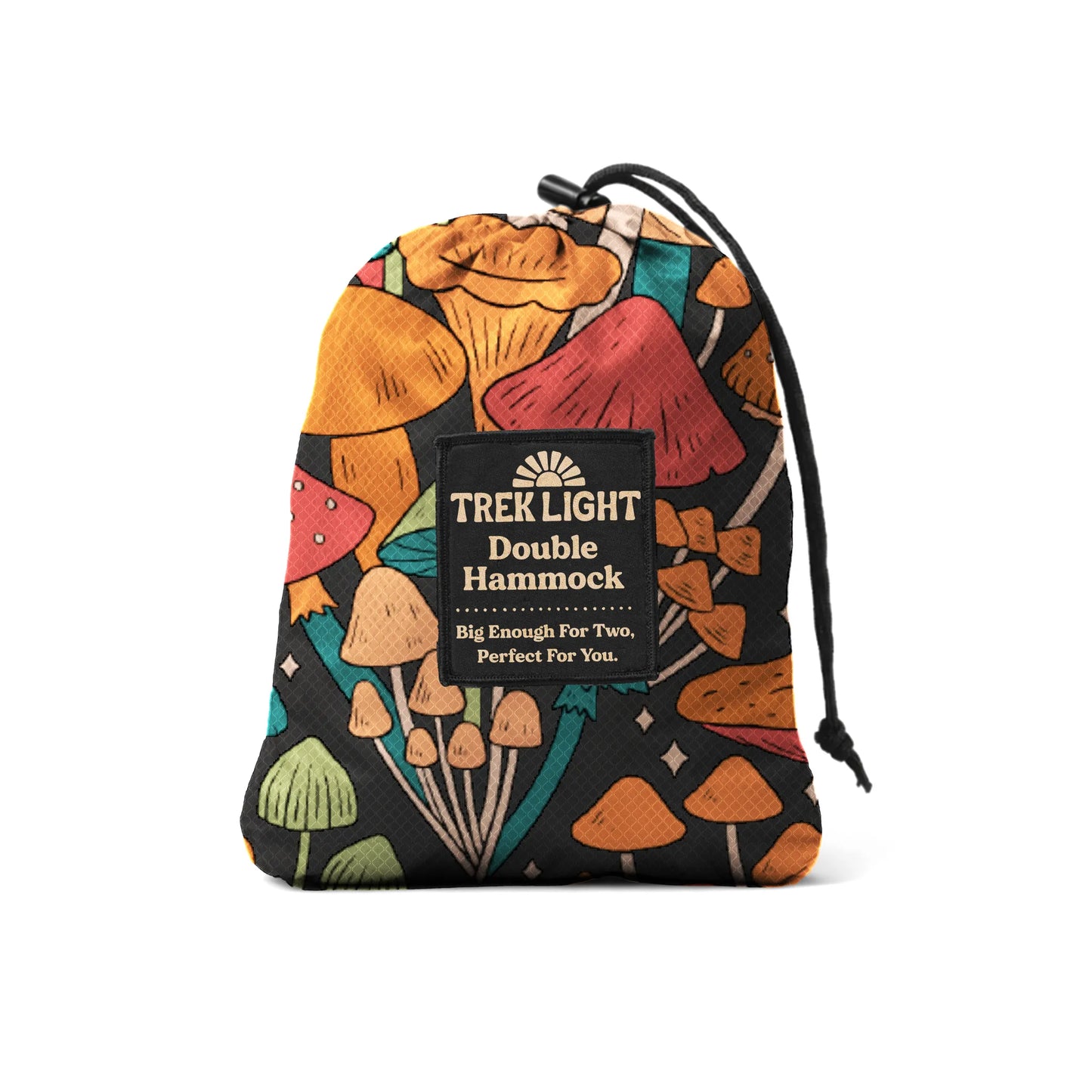 Double Hammock & Pro Hanging Straps (Midnight Mushroom Print)
