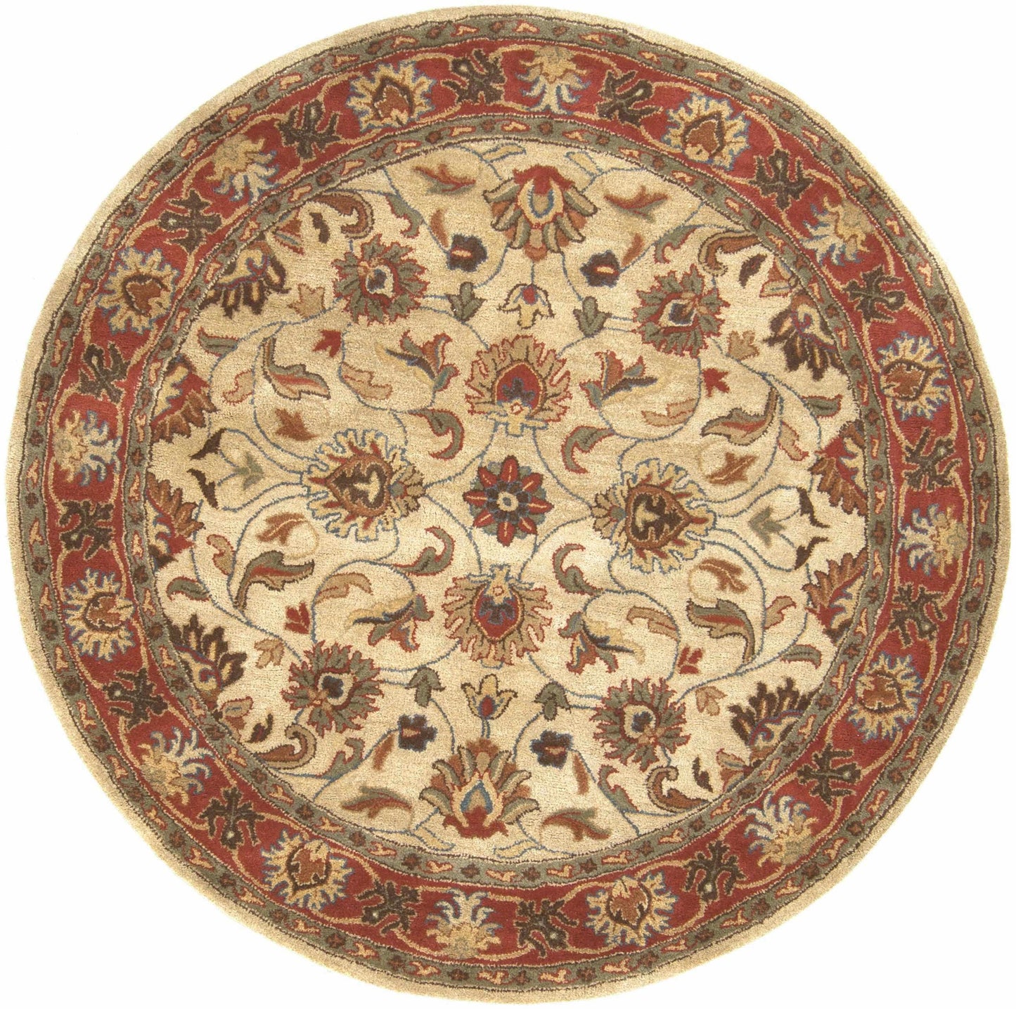 Cherryfield Hand Tufted Brown & Rust 1001 Wool Rug
