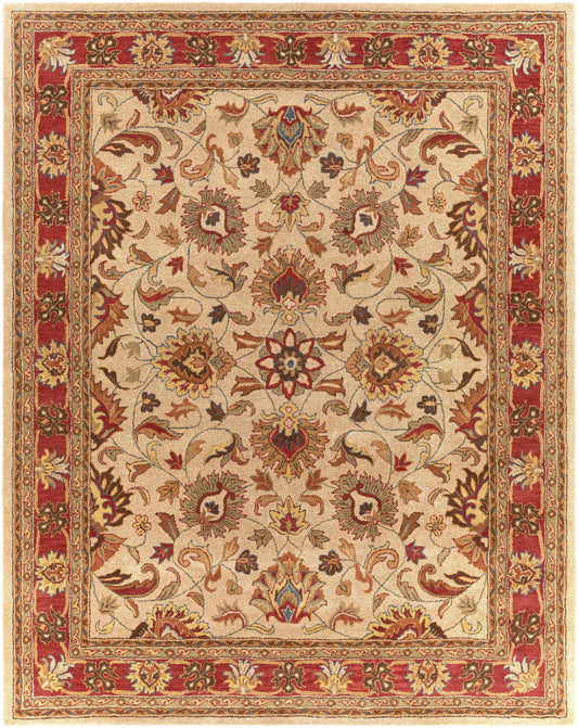 Cherryfield Hand Tufted Brown & Rust 1001 Wool Rug