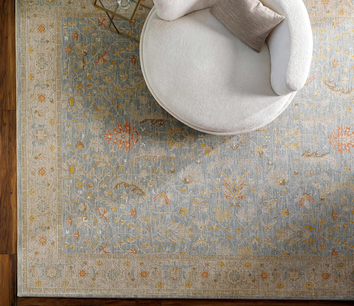 Edie Taupe Thick Luxe Oushak Rug