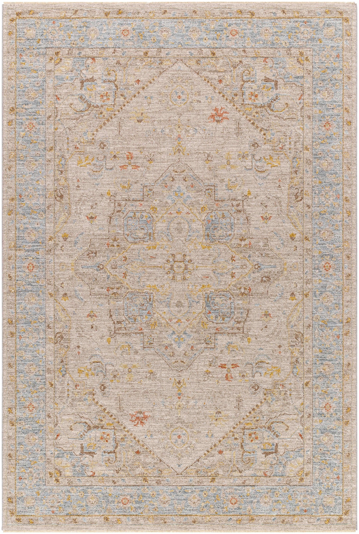 Ehan Cream Thick Luxe Oushak Rug