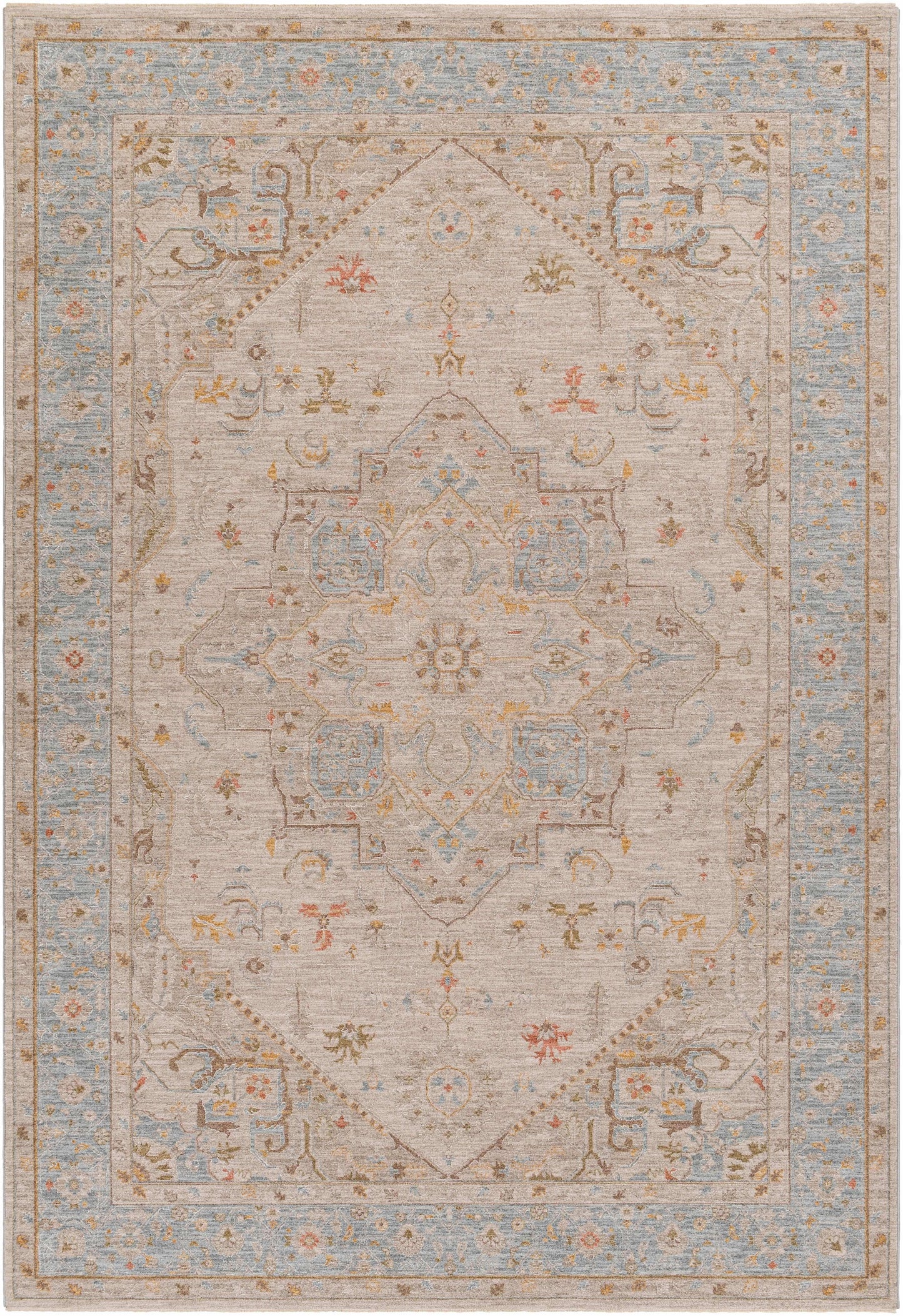 Ehan Cream Thick Luxe Oushak Rug