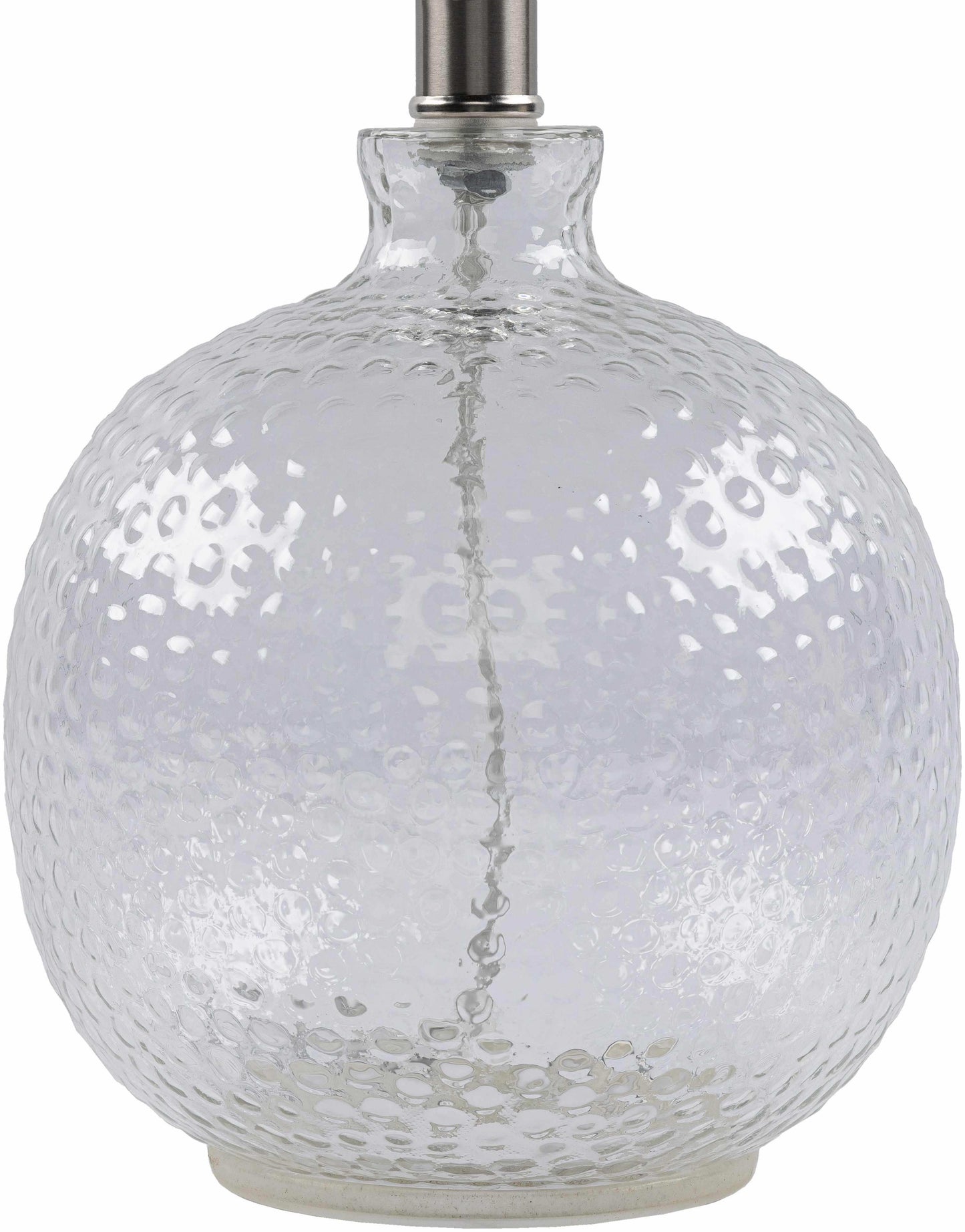 Enetai Glass White Table Lamp