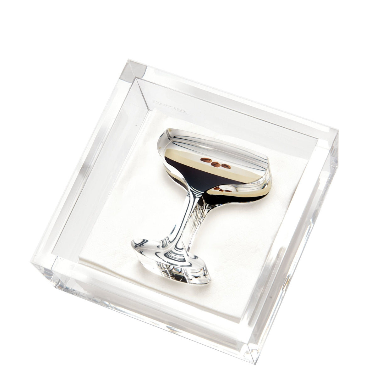 Espresso Martini Acrylic Cocktail Napkin Holder