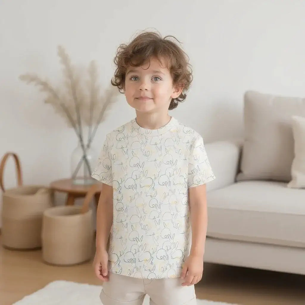 Boxy Toddler Tee | bunnies