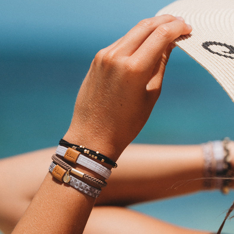 "Fierce" Earthy Tone Animal Print Hair + Wrist Band