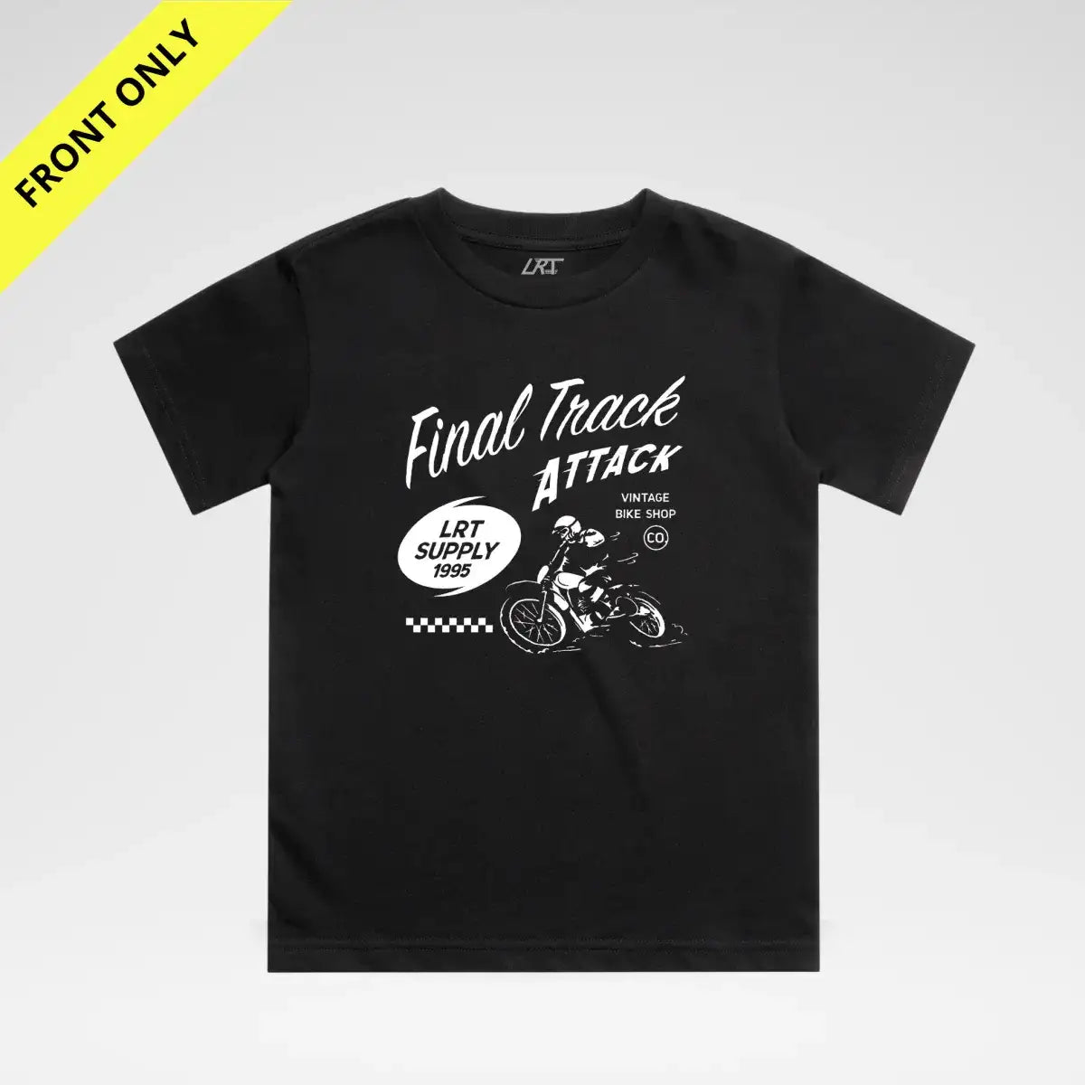 FINAL TRACK ATTACK TEE - BLACK FRONT ONLY