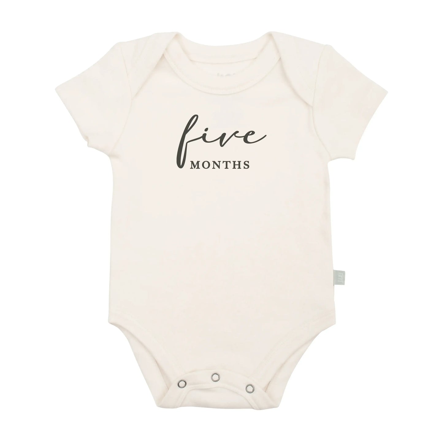 graphic bodysuit | five months milestone charcoal